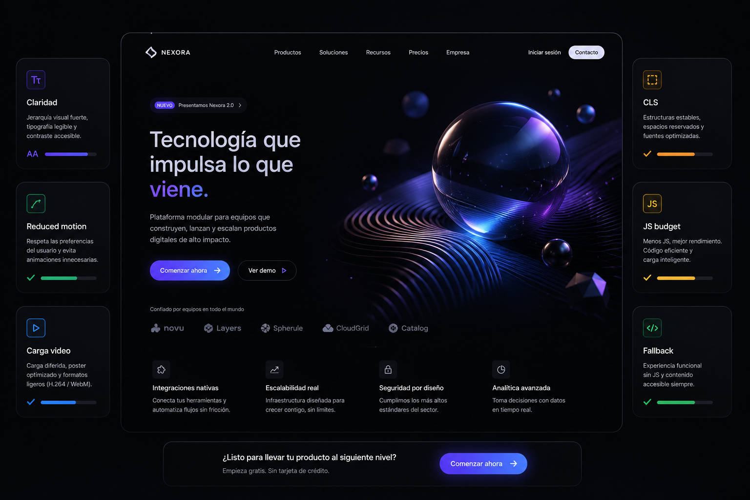 Movimiento, video y 3D con criterio: cómo hacer una web experiencial sin perder claridad